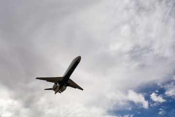 Anflug auf Las Vegas, NV, USA