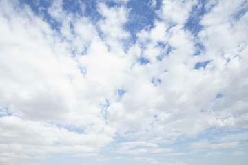Fototapeta premium blue sky with clouds closeup 