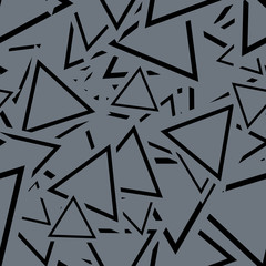 Triangle Background Pattern. Repeating Triangle Vector Pattern. Cute Triangle Seamless Background