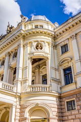 The old Slovak National Theater building in Bratislava, Slovakia