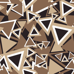 Triangle Background Pattern. Repeating Triangle Vector Pattern. Cute Triangle Seamless Background