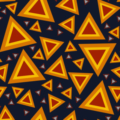 Triangle Background Pattern. Repeating Triangle Vector Pattern. Cute Triangle Seamless Background