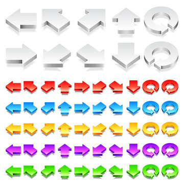 Color 3D Arrows