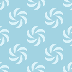 Fototapeta premium Floral seamless pattern. Blue wallpaper background