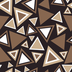 Triangle Background Pattern. Repeating Triangle Vector Pattern. Cute Triangle Seamless Background