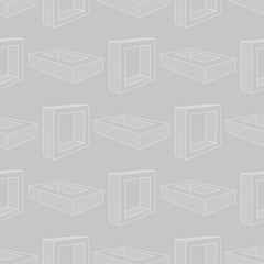 Gray and white geometric print. Seamless pattern