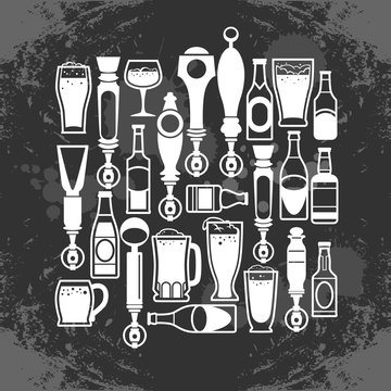 beer taps icons