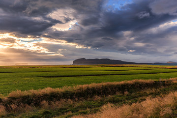 Beautiful landscape in North Iceland