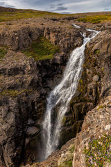Small waterfall in the westfjords of Iceland