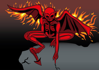 Fototapeta premium demonio halloween