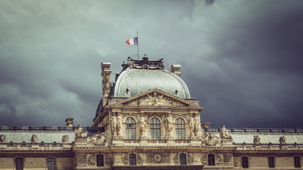 The Louvre art gallery, Museum and Louvre Pyramid (Pyramide du Louvre), Paris, France, Europe