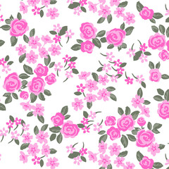 Fototapeta na wymiar wallpaper seamless flower pattern