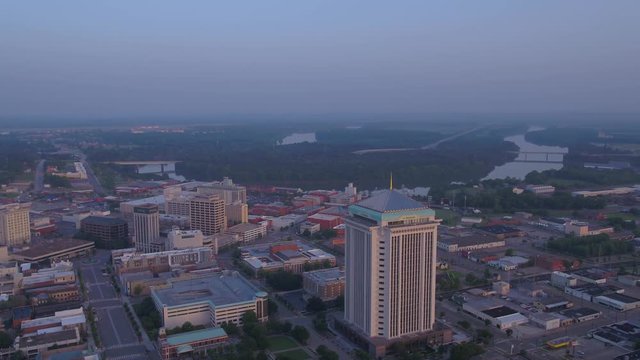 Aerial Alabama Montgomery July 2017 Sunrise 4K Inspire 2