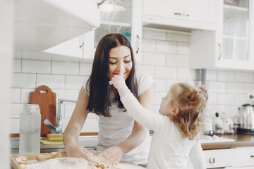 in the kitchen