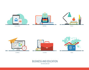 Business and education icon