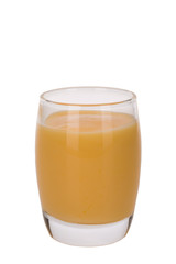 Egg liqueur isolated on white background, clipping path included