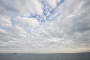 Obraz premium Clouds on the Sea before Dover, England