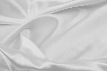 Fototapeta premium White silk fabric