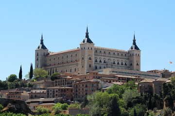 Fototapeta na wymiar The Alcazar of Toledo, Spain