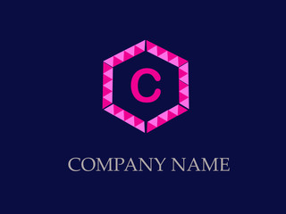 C  letter logo. A monogram icon.