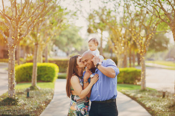 Fototapeta premium family on a walk