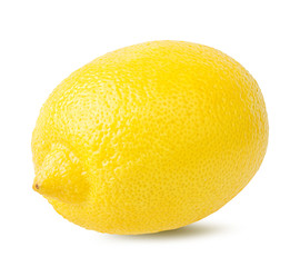 Fresh lemon isolated on white background with clipping path