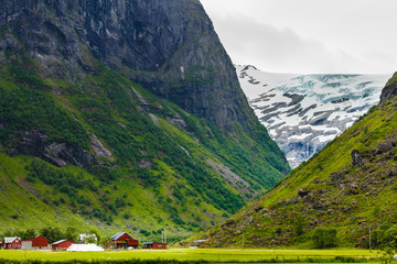 Mountains summer landscape in Norway.