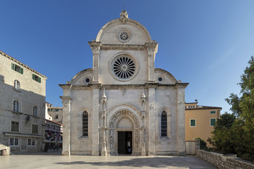 The Cathedral of St. James in Sibenik, most important architectural monument of the Renaissance in Croatia. The Cathedral has been on the UNESCO World Heritage List.