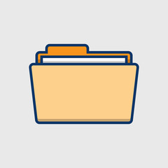 Folder Icon in flat style