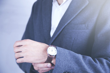 man hand fashion watch