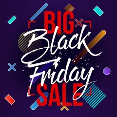 Fototapeta premium Abstract vector black friday sale layout background. For art template design, list, page, mockup brochure style, banner, idea, cover, booklet, print, flyer, book, blank, card, ad, sign, poster, badge.