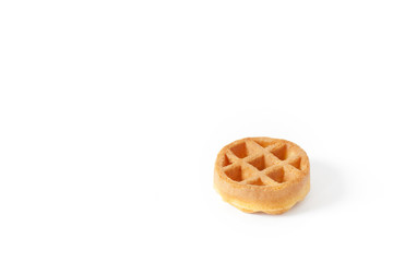 Dessert by Belgian One Waffle Isolated