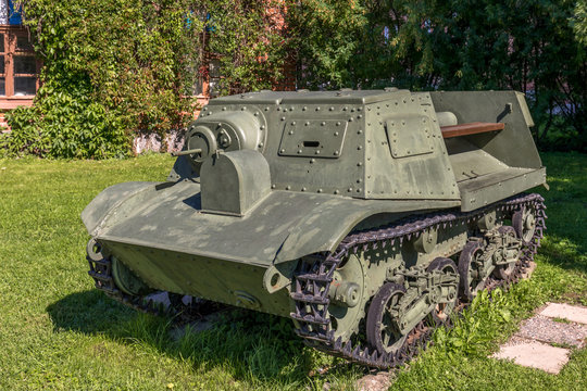 Old Komsomolets tracked traktor