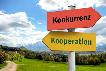 Schild 252 - Kooperation