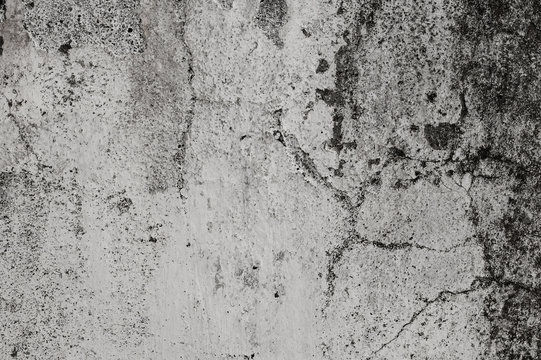 Dark gray grange wall texture for background with cracks