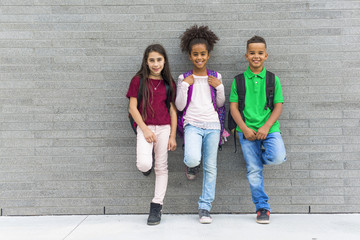 pre-teen School Pupils Outside of the Classroom