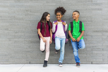 pre-teen School Pupils Outside of the Classroom