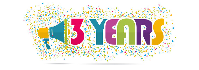 mégaphone mot : 3 years anniversary