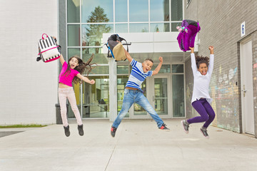 pre-teen School Pupils Outside of the Classroom