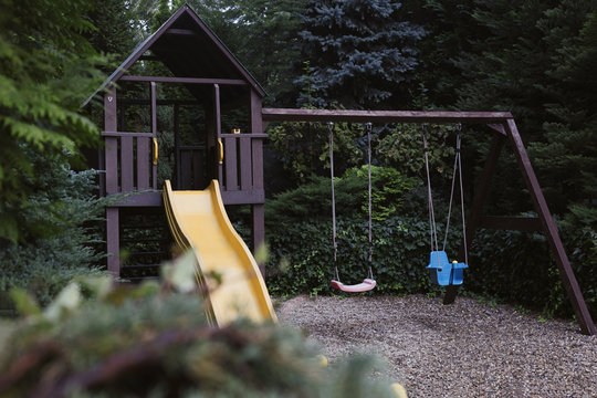 Playground in the wood