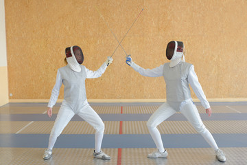 Fencing duel