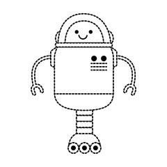 electronic robot with wheels