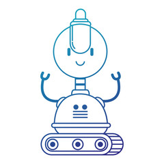 electronic robot with wheels