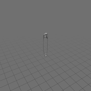 Closed safety pin