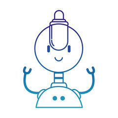 electronic robot character icon