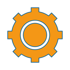 gears machine isolated icon