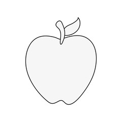 apple fruit icon image vector illustration design