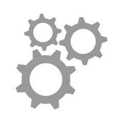 gears machine isolated icon