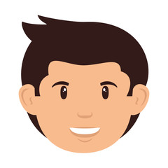 young man head avatar character