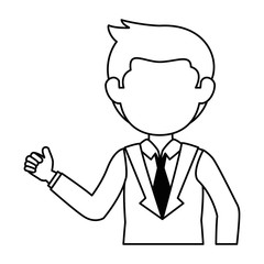 businessman avatar character icon vector illustration design